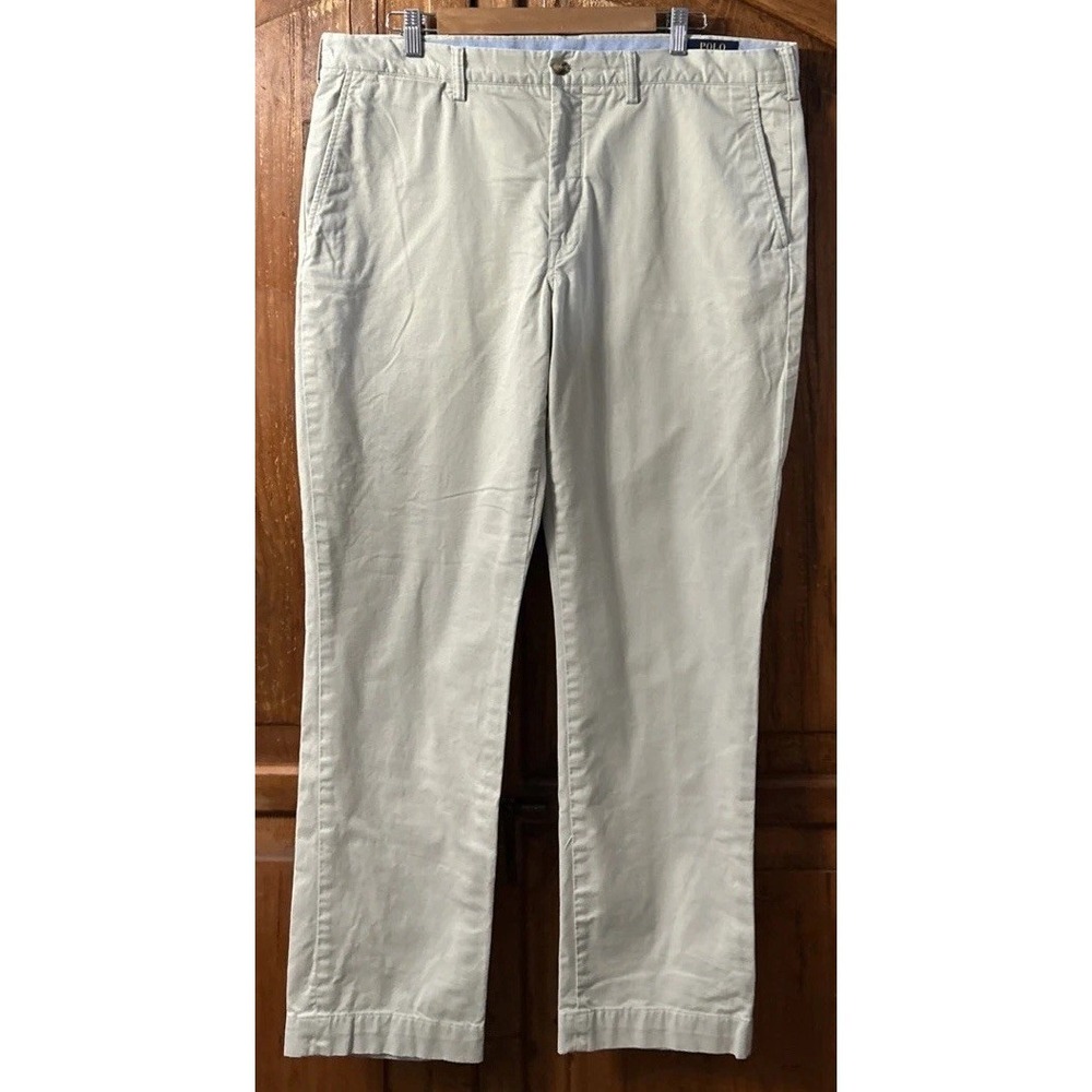 Mens Polo Ralph Lauren Stretch Straight Fit 7 Oz Twill Chino Pants Sz 38 38x32